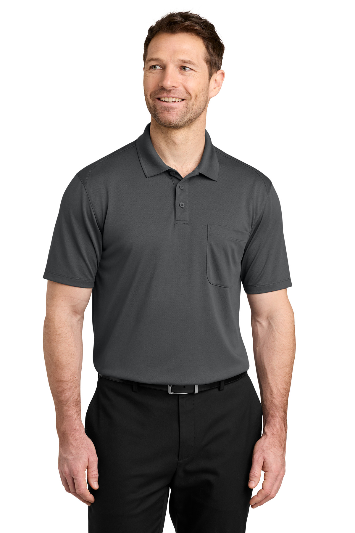 Port Authority ® Wearever Performance Pique Pocket Polo K240P - Image 3