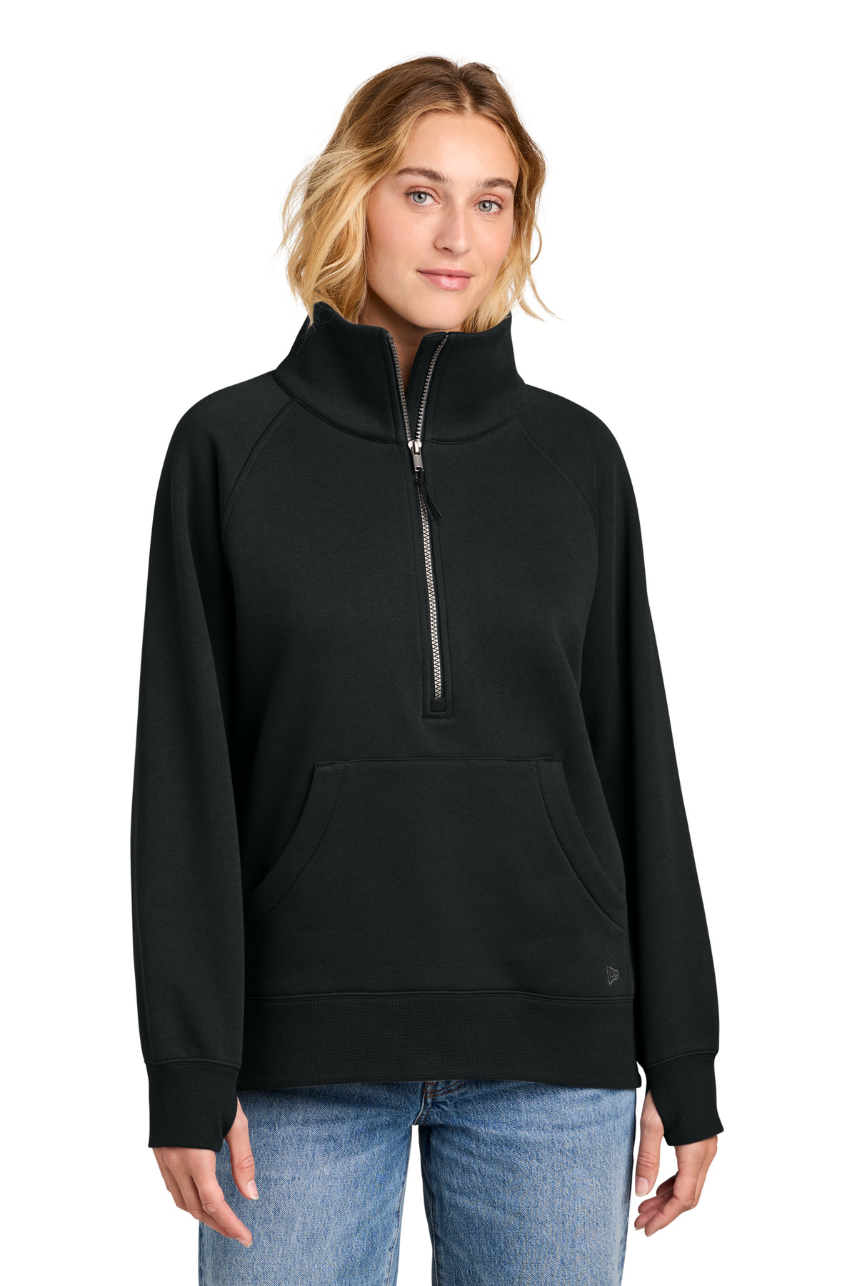 New Era LNEA528 — New Era Women's Heritage Fleece 1/2-Zip LNEA528