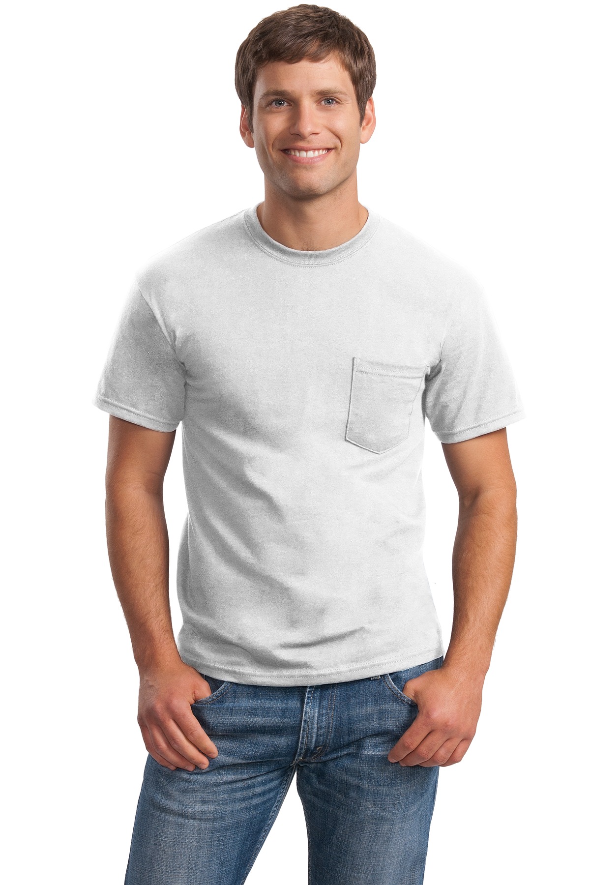 Gildan T-Shirts for Corporate Hospitality ® - Ultra Cotton® 100% Cotton T-Shirt with Pocket.-Gildan