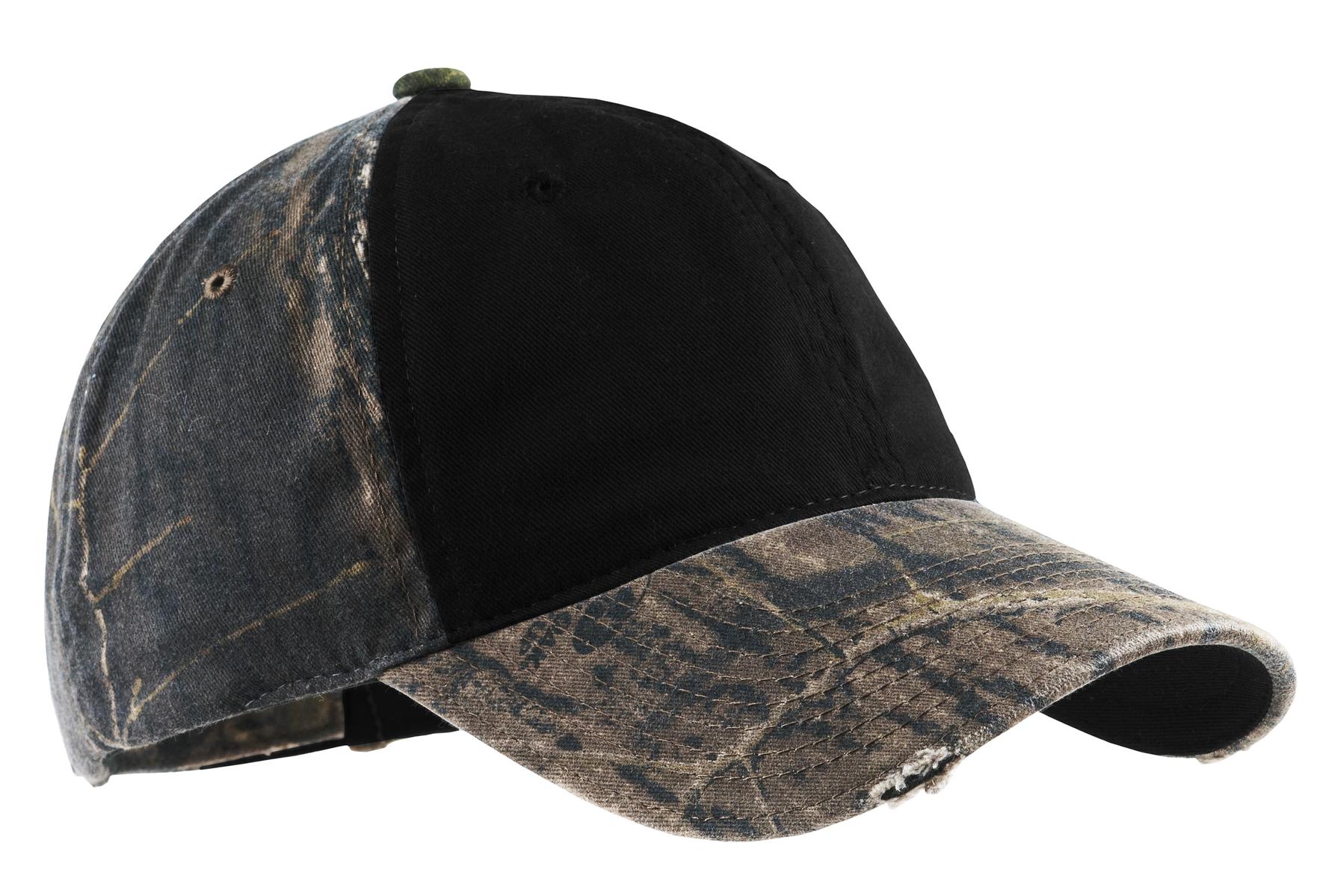 Port Authority Camo Cap with Contrast Front Panel-