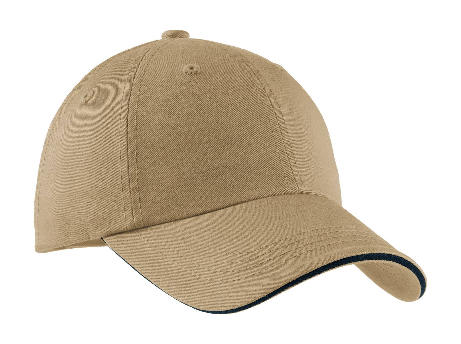 Port Authority ® Sandwich Bill Cap with Striped Closure. C830 - Image 2