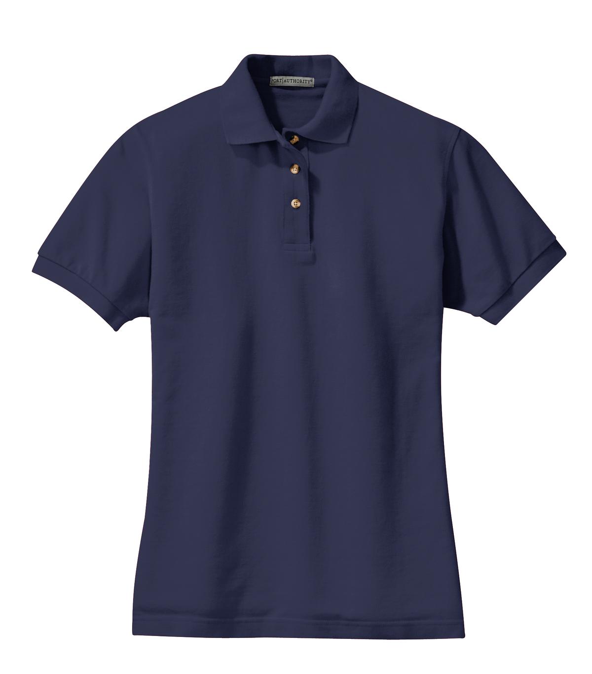 Port Authority Ladies Heavyweight Cotton Pique Polo - Picture 7 of 24