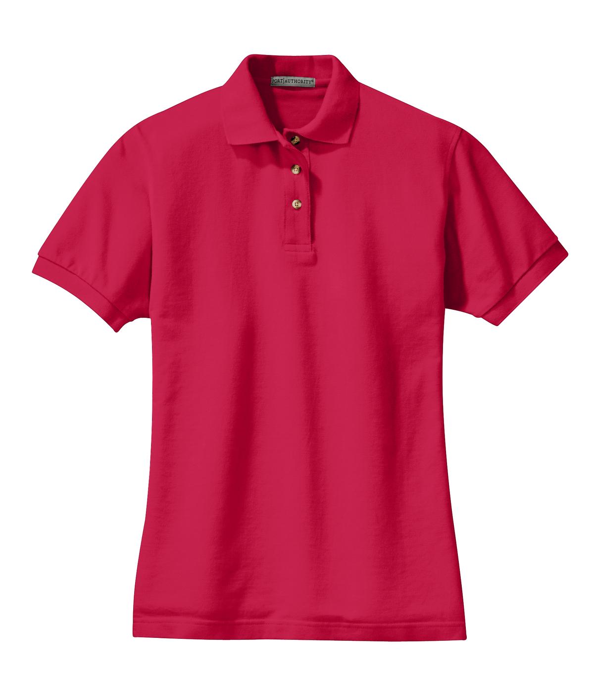 Port Authority Ladies Heavyweight Cotton Pique Polo - Picture 11 of 24