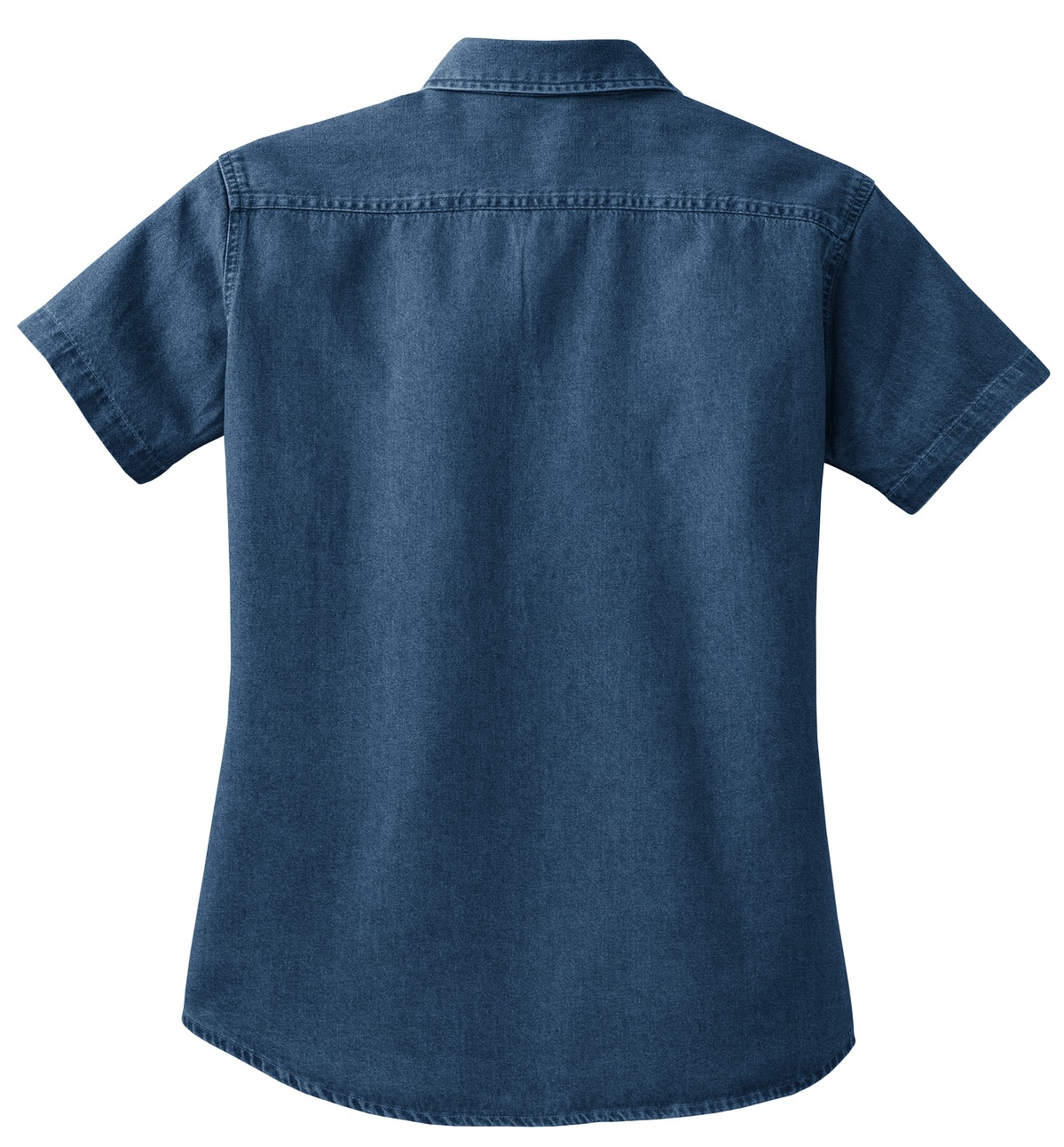 Camisa de mezclilla Port & Company para dama de manga corta valor - Imagen 8 de 8