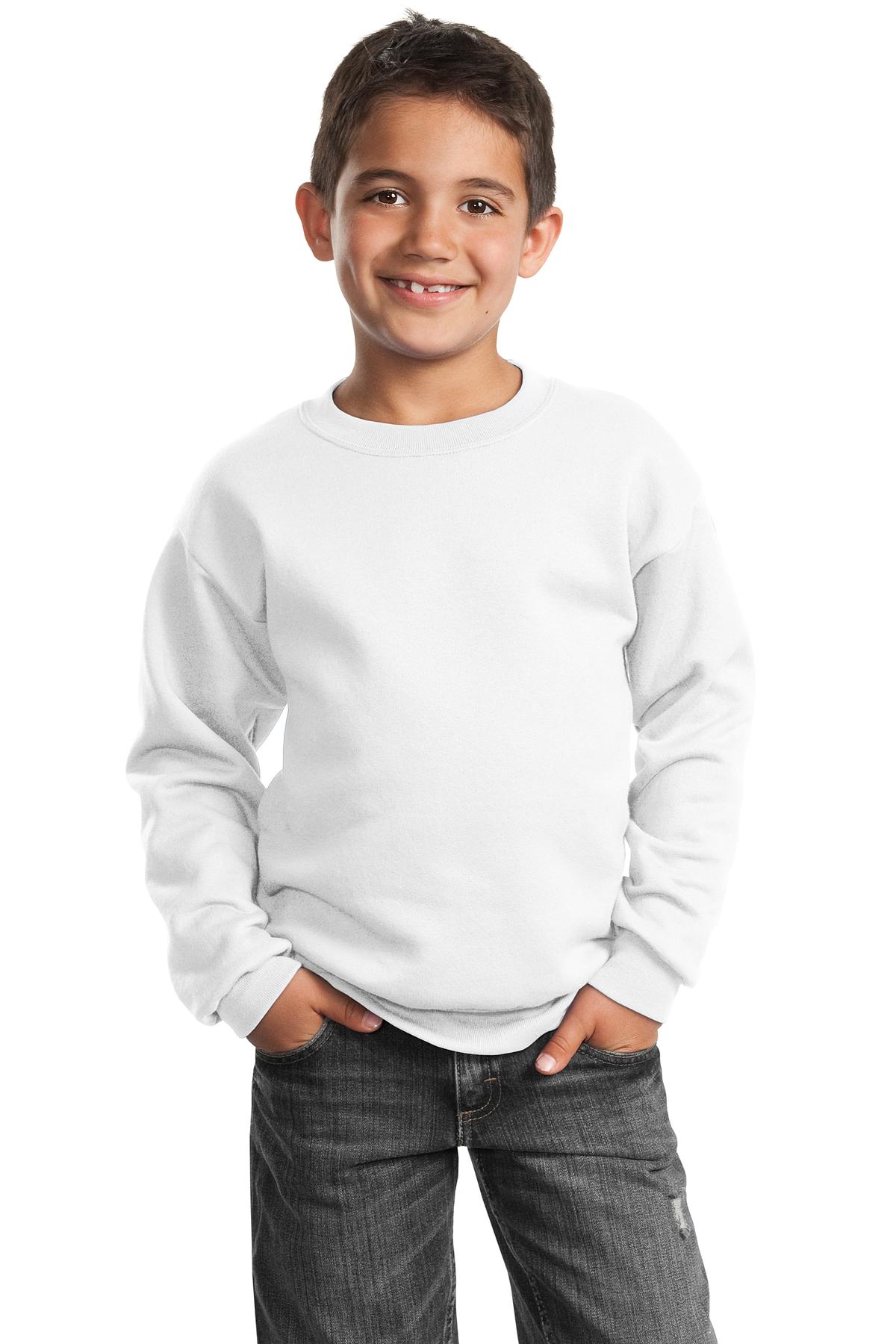 Port & Company Youth Sweatshirts & Fleece for Hospitality ® - Youth Core Fleece Crewneck Sweatshirt.-Port & Company